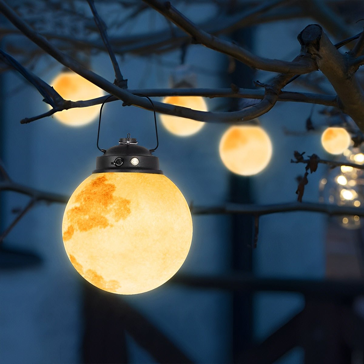 Moon-shaped Garden Pendant Light