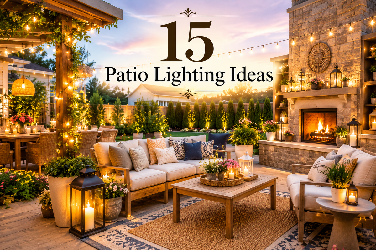 15 Patio Lighting Ideas Designers Love for a Cozy Outdoor Space - Flyachilles