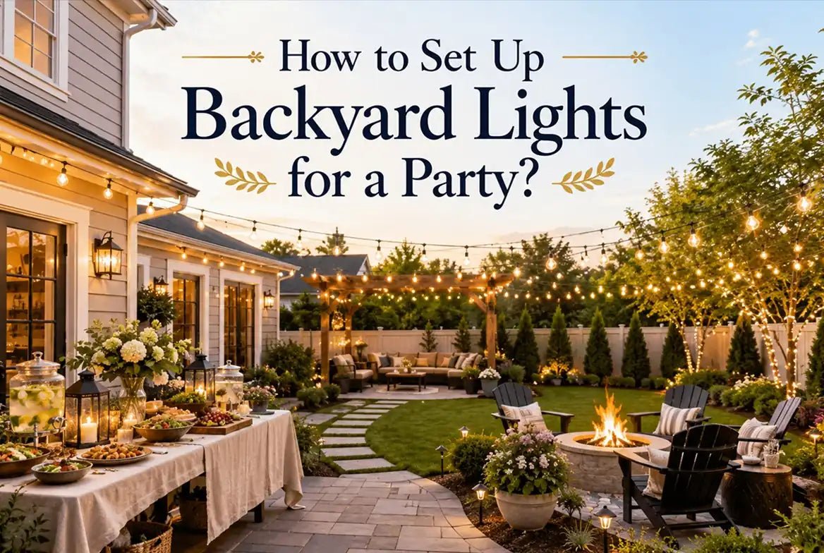 How to Set Up Backyard Lights for a Party? - Flyachilles