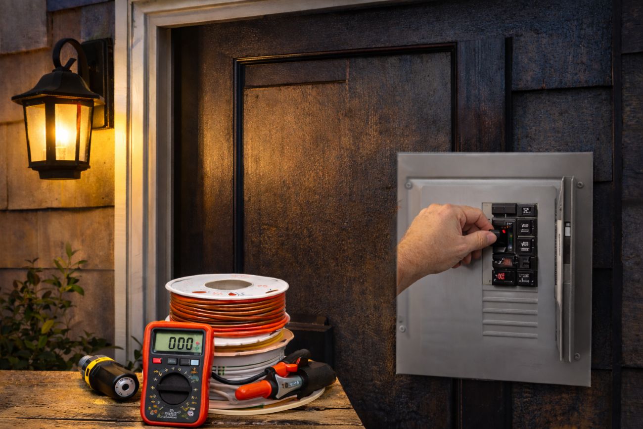 How To Wire An Outside Light To An Indoor Switch: Wiring Diagram & Safety Tips - Flyachilles