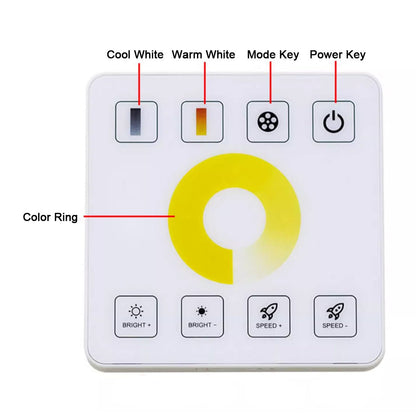12/24V 10A LED Light Dimmer Wall Switch Controller For LED Flexible Linear Light - Flyachilles