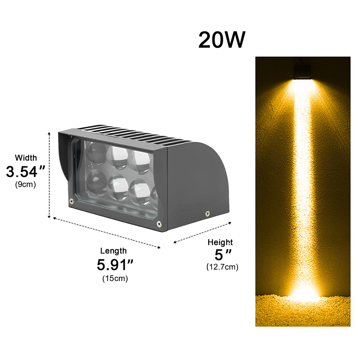 Waterproof IP65 LED Modern Outdoor Wall Lights Spotlight Lighting
