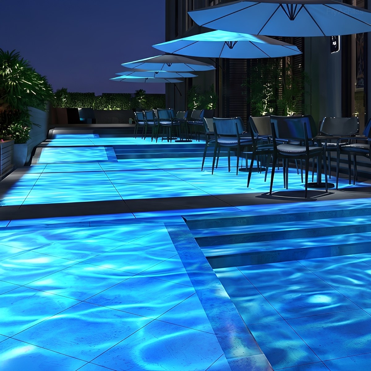 Outdoor Water Wave Projector Light 3D Ripple Effect