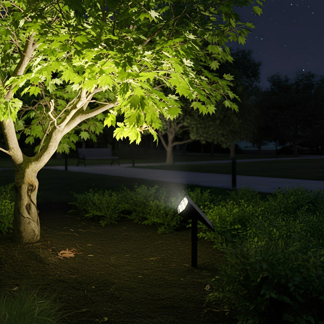 Waterproof Solar LED Adjustable Modern Outdoor Landscape Tree Spotlight - Flyachilles