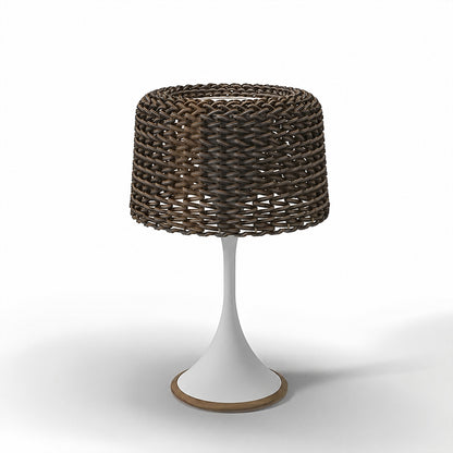 Waterproof Weave Shade LED Outdoor Floor Lamp
