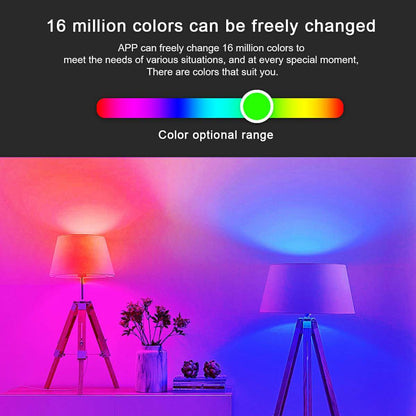2 Pcs Dimmable WiFi Wireless E26 Smart LED Light Bulbs RGB CCT - Flyachilles