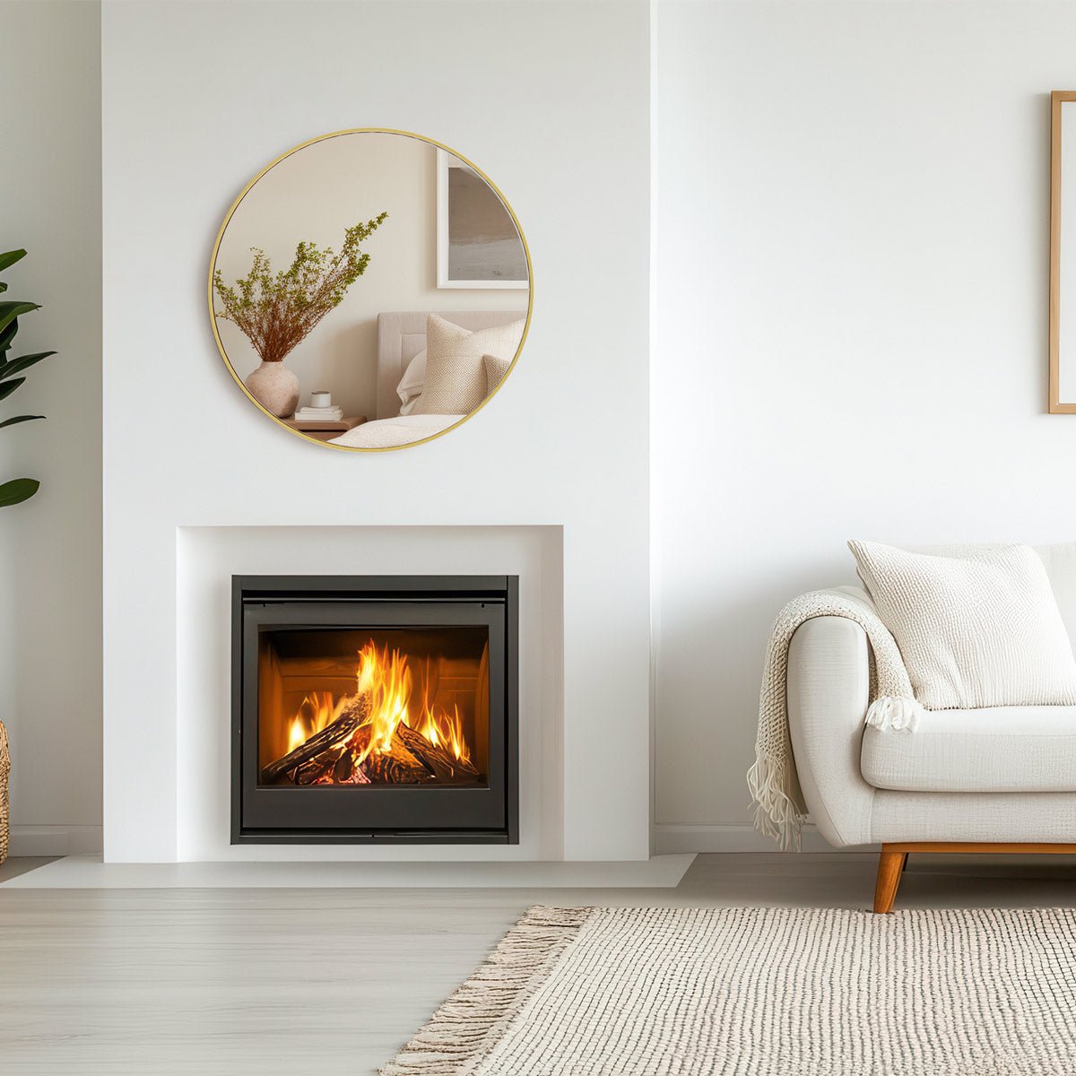 20 inch Round High - definition Wall Makeup Mirror Vanity Mirrors - Flyachilles