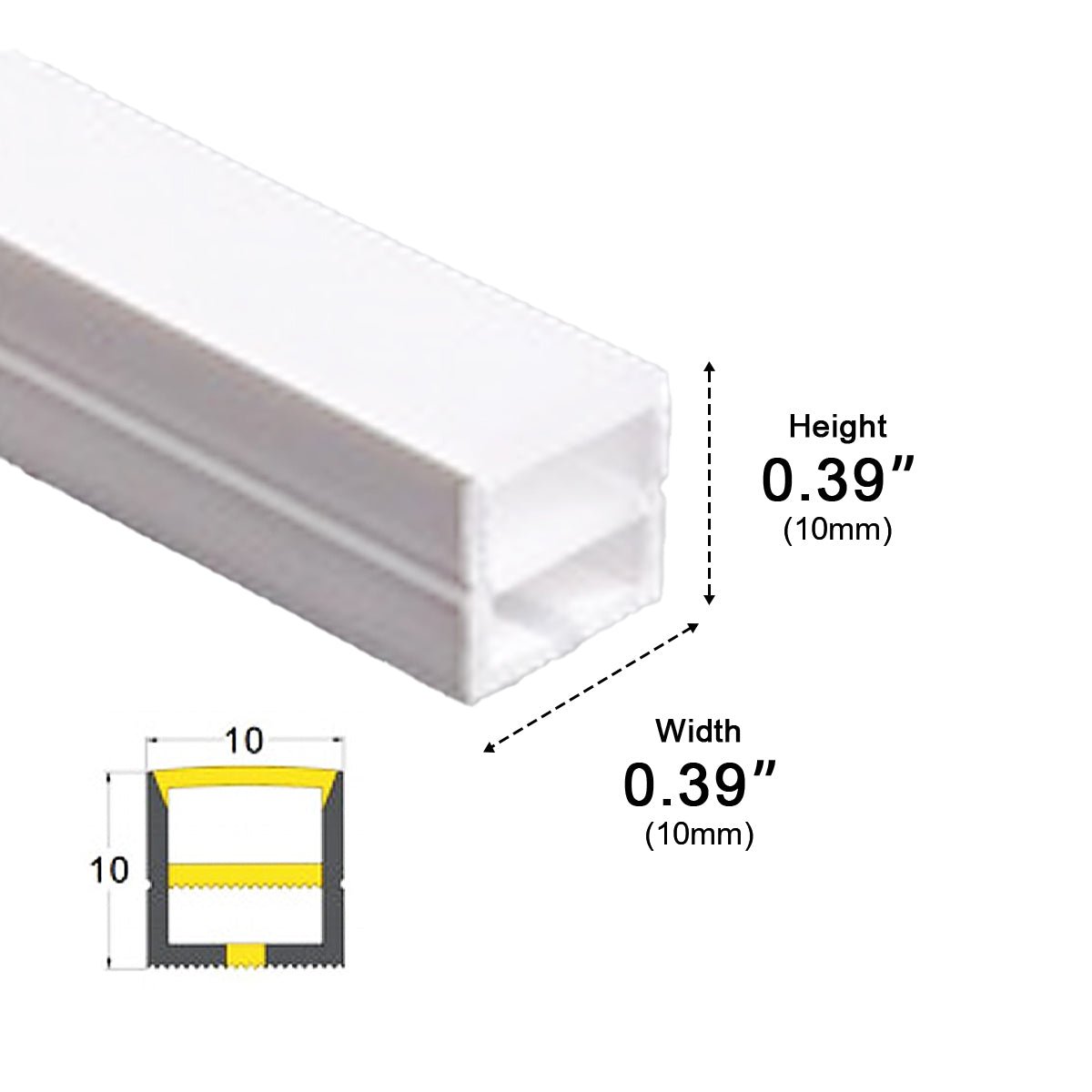 24V Waterproof Outdoor Recessed LED Flexible Linear Light Stair Lighting DIY - Flyachilles