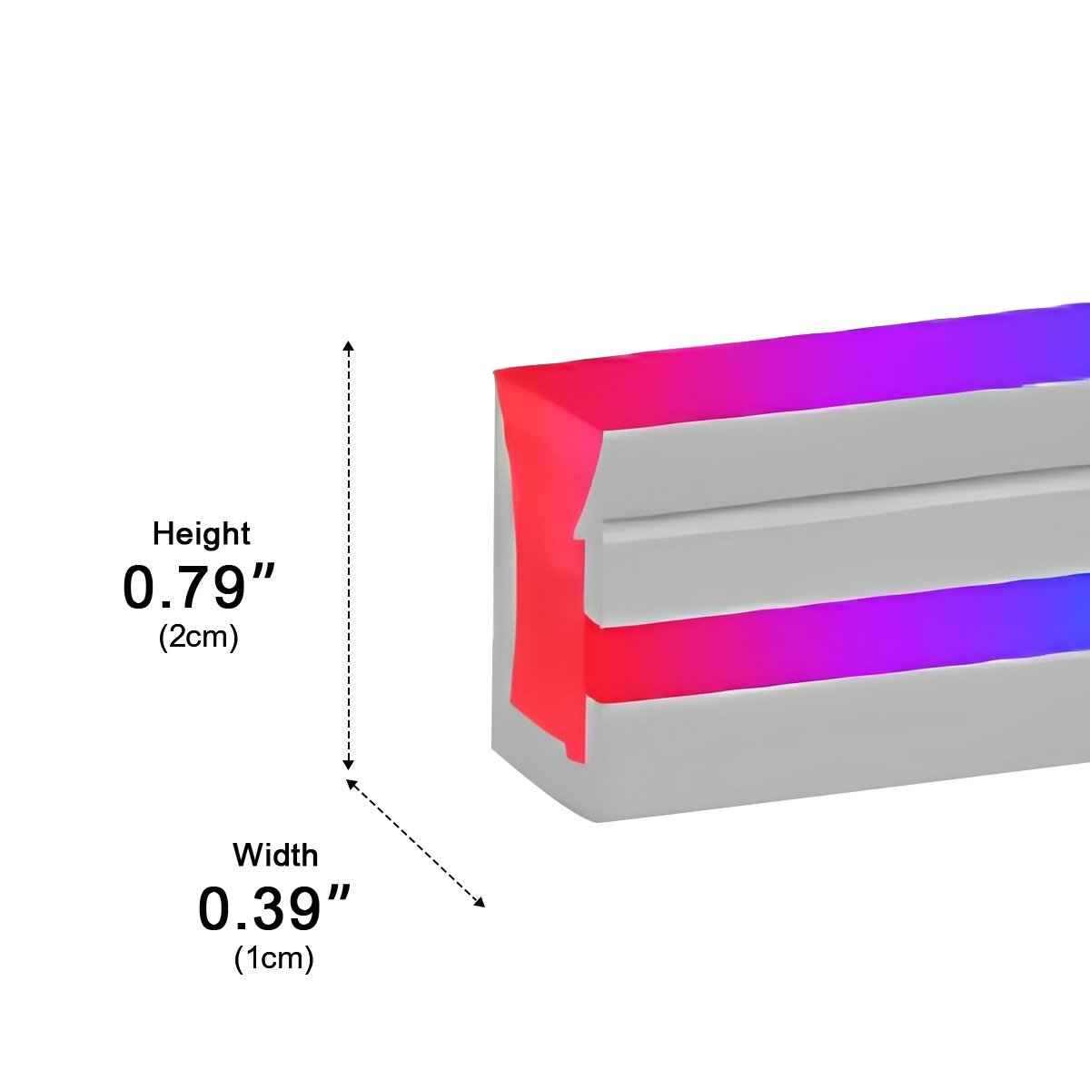 24V Waterproof RGB Outdoor Recessed Flexible LED Linear Lights 39.37 &