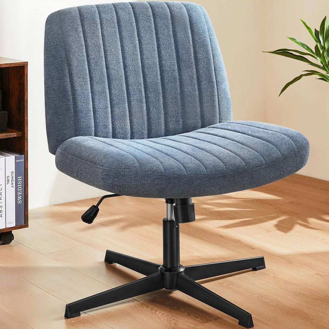 26 inches 360 Swivel Ergonomic Cross - Legged Chair, Home Office Chair - Flyachilles