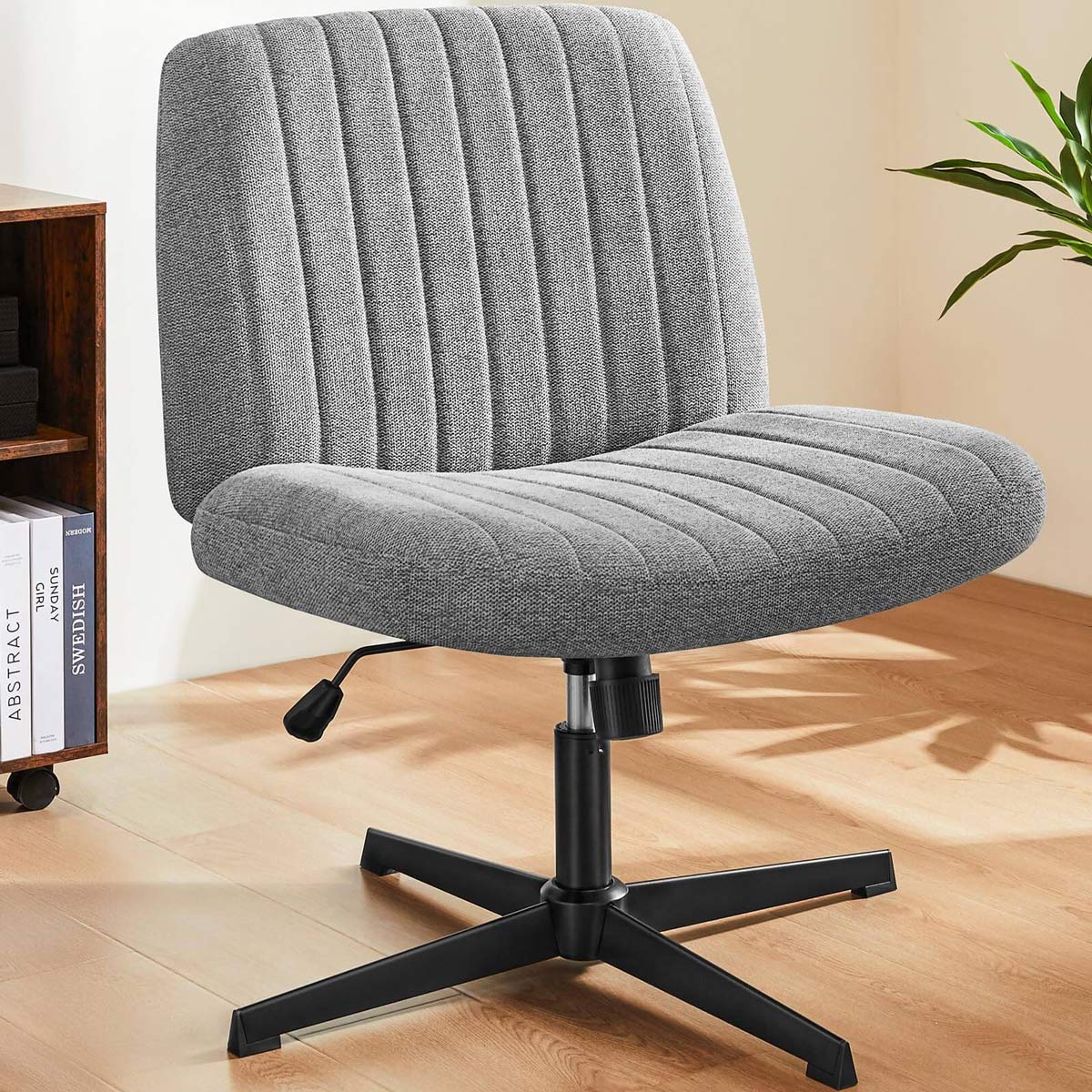 26 inches 360 Swivel Ergonomic Cross - Legged Chair, Home Office Chair - Flyachilles