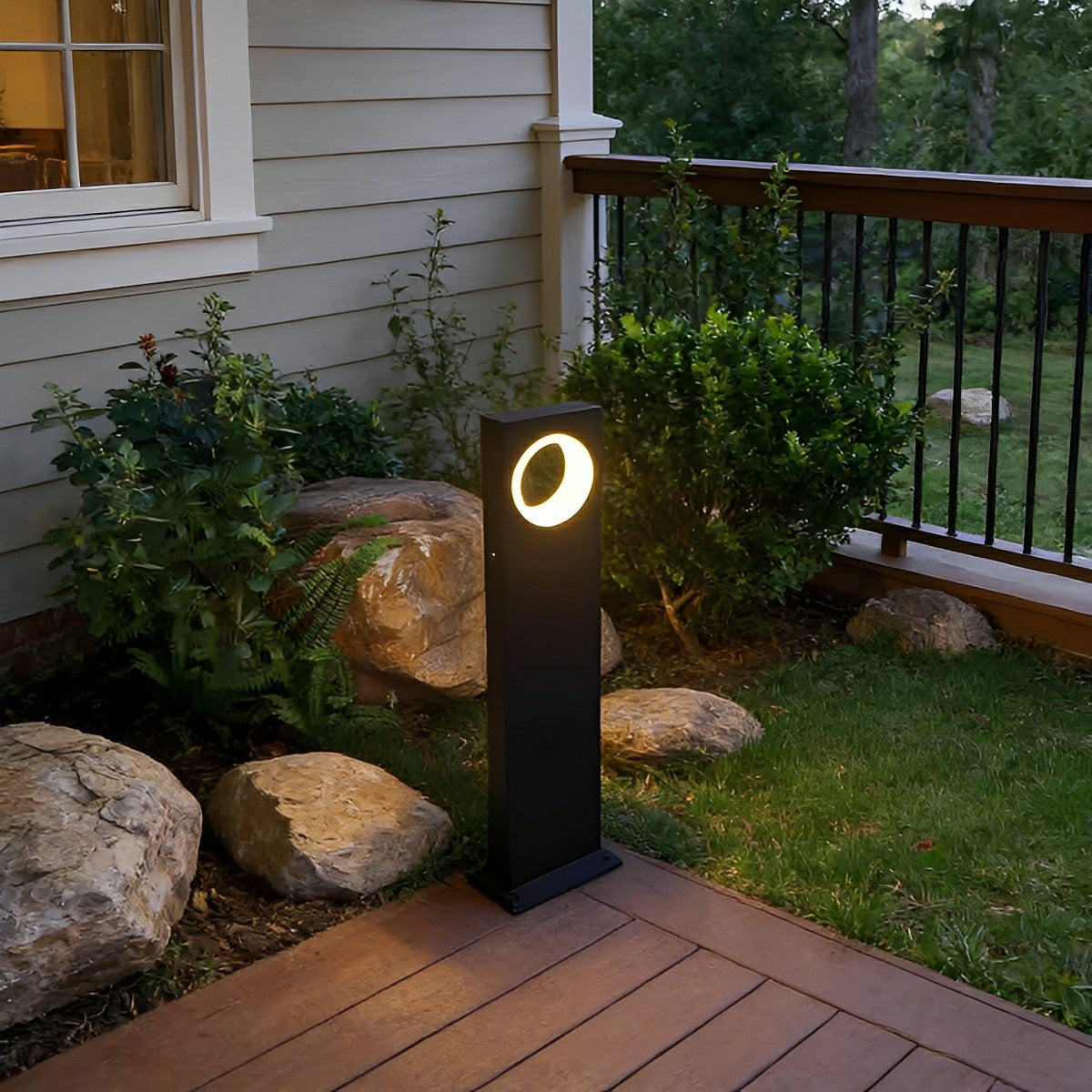 Modern Waterproof Ring-Round LED Outdoor Lawn Landscape Lighting