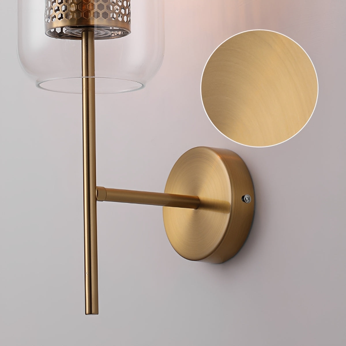 Vintage Luxury Industrial Cylinder Glass LED Wall Sconces