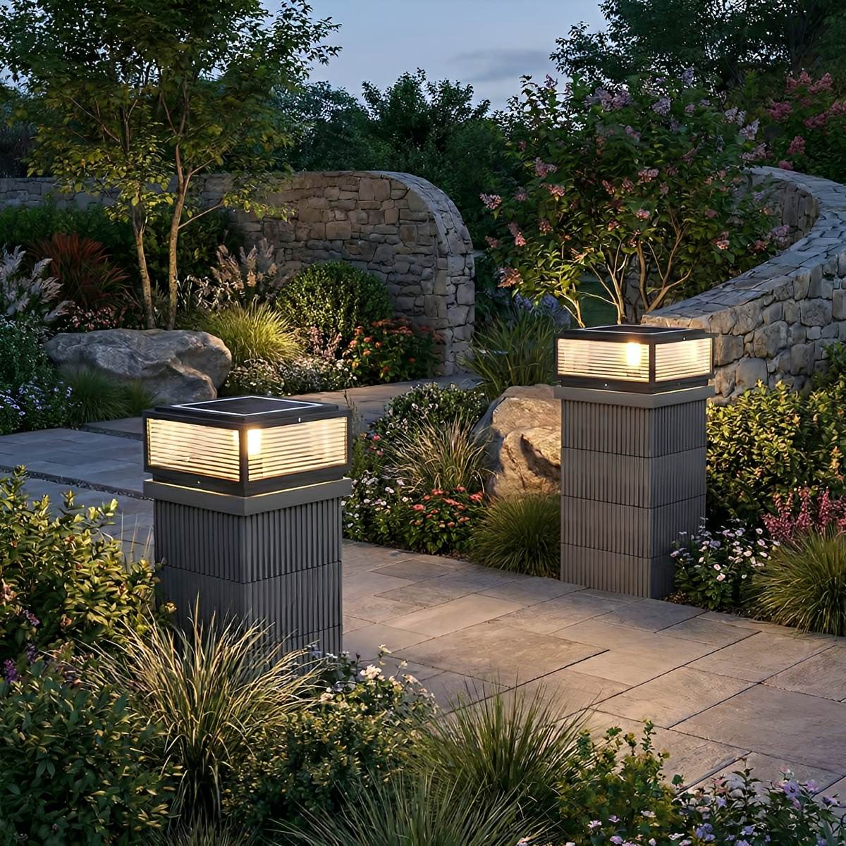 Waterproof Modern Square Outdoor Post Lights Fence Pillar Light - Flyachilles