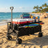 300L Heavy Duty Folding Utility Wagon Cart with All - Terrain Wheels - Flyachilles