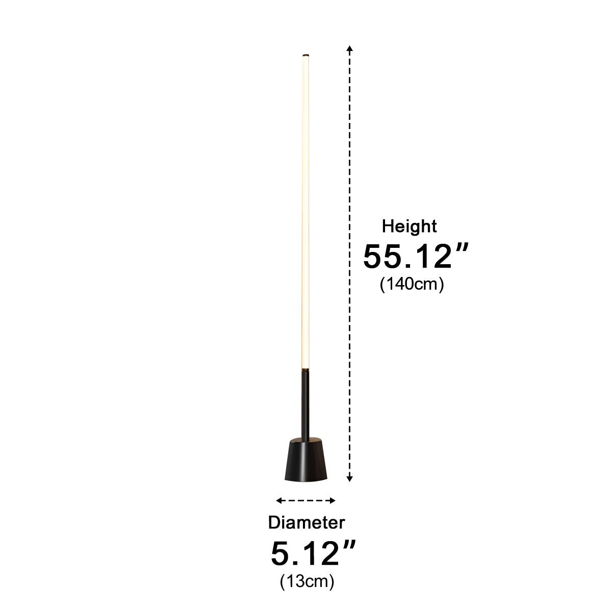 360 ° Modern Minimalist Long Strip LED Floor Lamp - Flyachilles