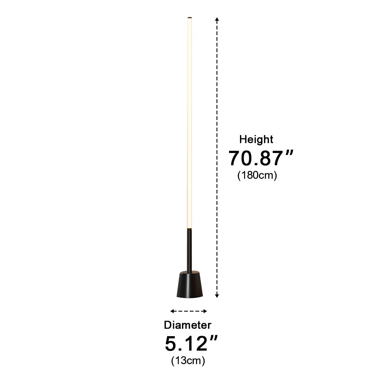 360 ° Modern Minimalist Long Strip LED Floor Lamp - Flyachilles