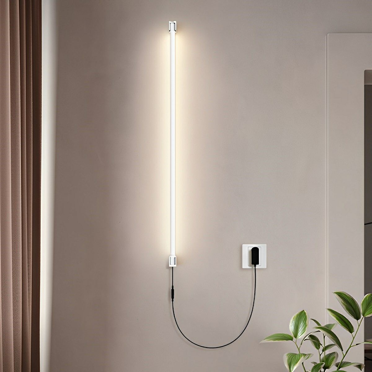 360° Rotatable Modern Minimalist Plug - in LED Long Strip Lights Wall Light - Flyachilles