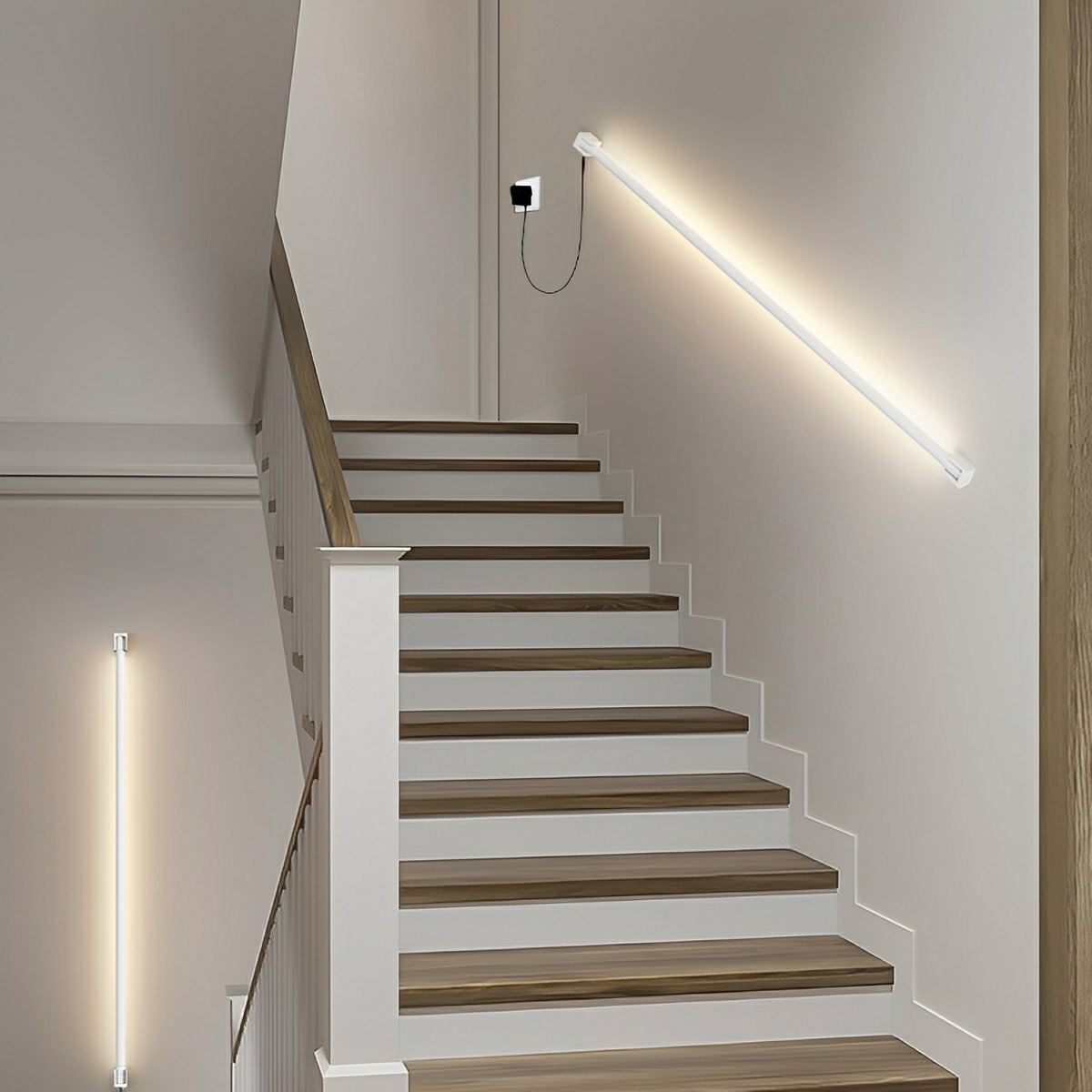 360° Rotatable Modern Minimalist Plug - in LED Long Strip Lights Wall Light - Flyachilles