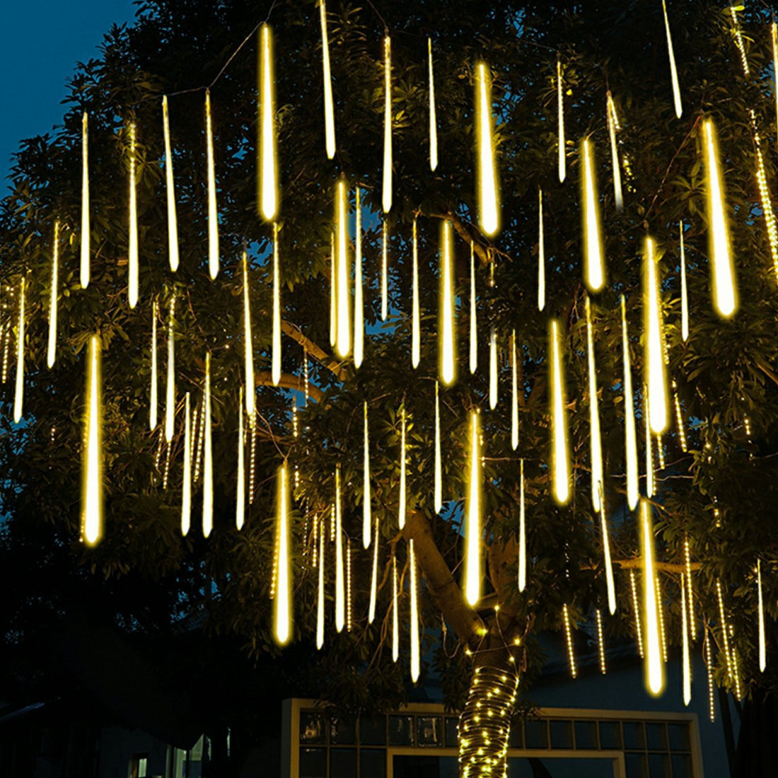 360° Solar Waterproof Meteor Showers Dynamic Landscape Tree String Light Decor - Flyachilles