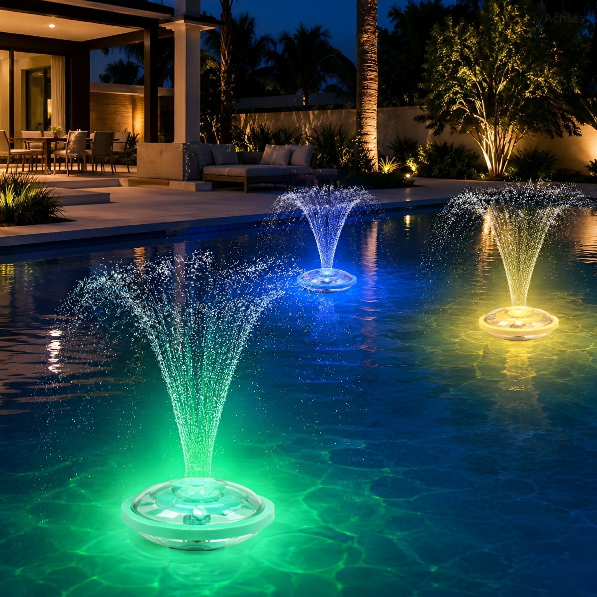 Outdoor RGB Floating Fountain Pool Light