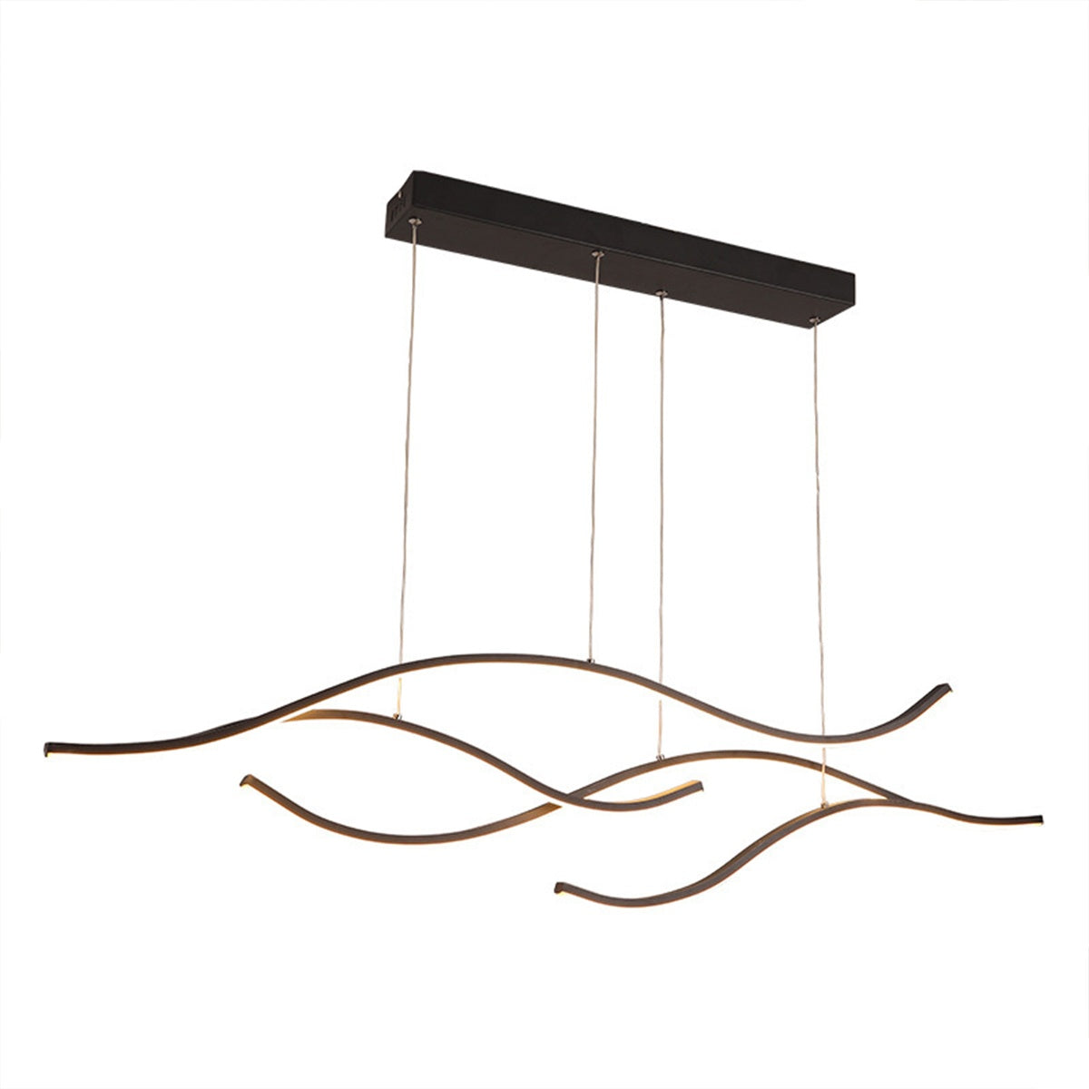 Modern Wave LED Linear Pendant Light