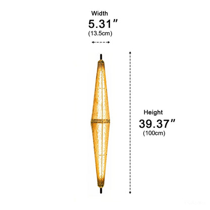 Waterproof Luxury Diamond Leaf Textured Glass Outdoor Wall Light