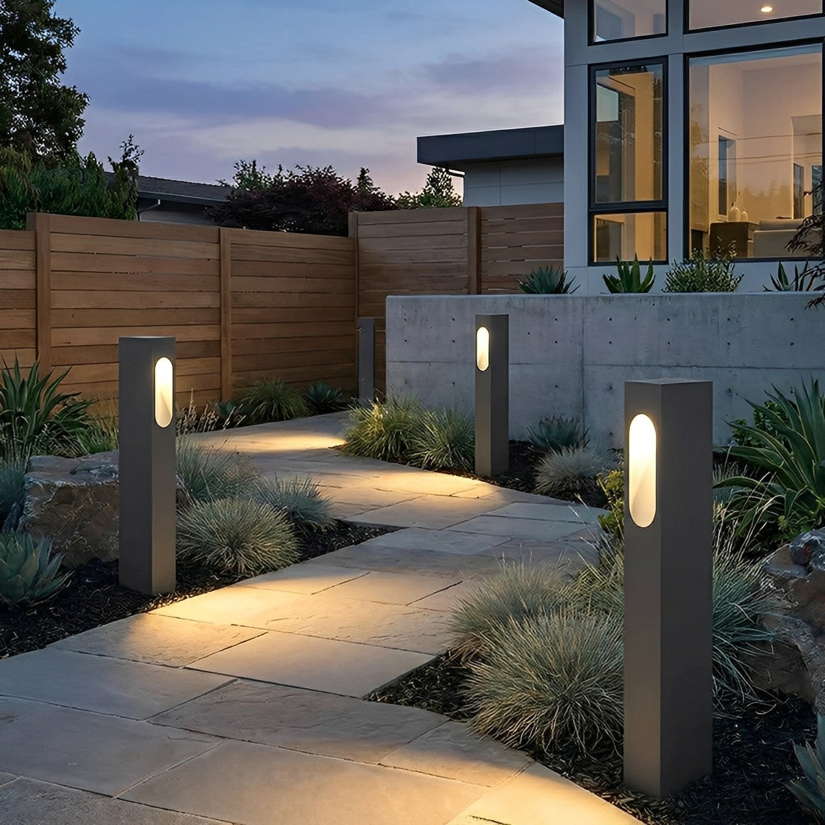 Modern Waterproof Rectangular COB Outdoor Lawn Landscape Lighting