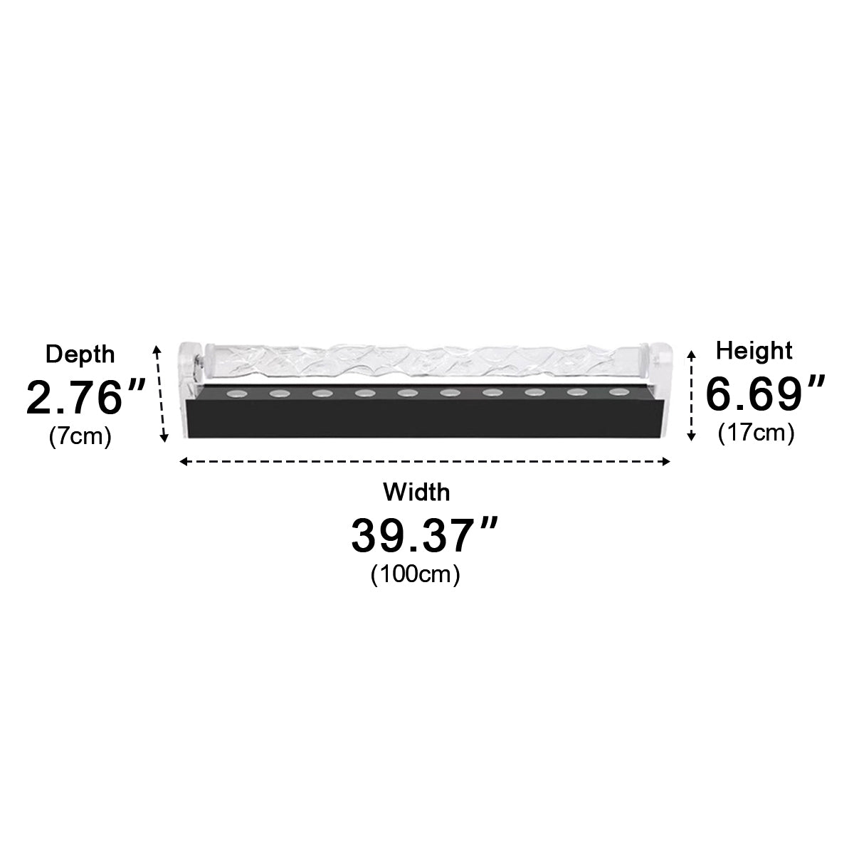 3D Dynamic LED Water Waves Wall Washer Light Ambient Lighting - Flyachilles