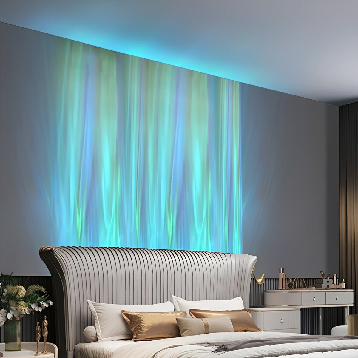 3D Dynamic LED Water Waves Wall Washer Light Ambient Lighting - Flyachilles