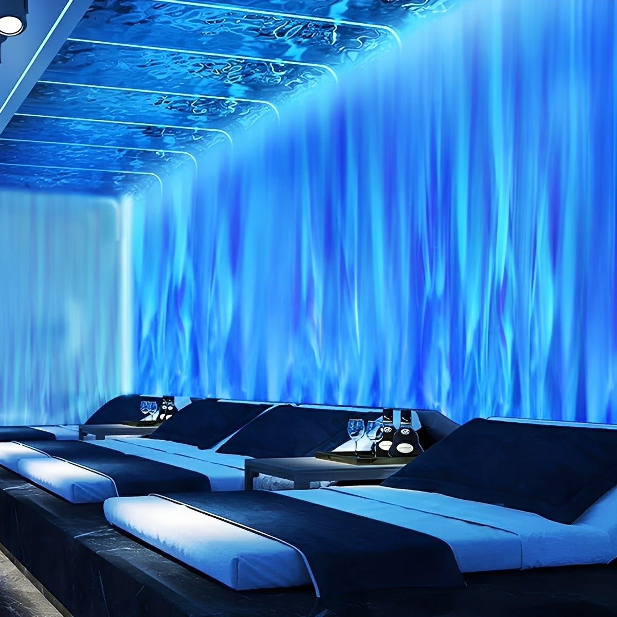 3D Dynamic LED Water Waves Wall Washer Light Ambient Lighting - Flyachilles