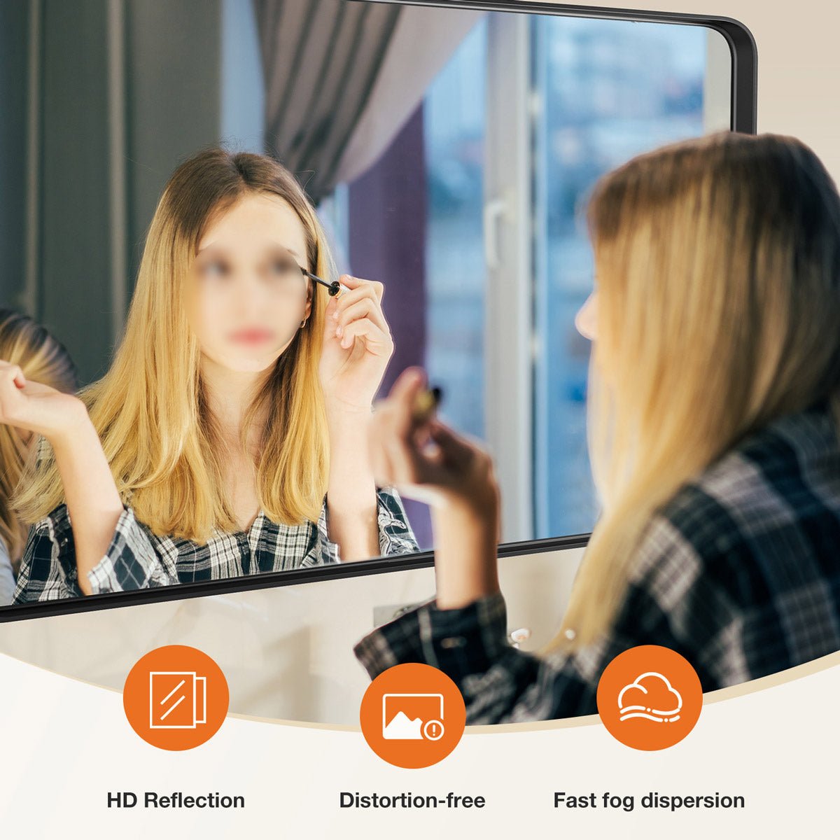 40"×30" Modern Farmhouse Bathroom Vanity Mirror Wall Mirror - Flyachilles