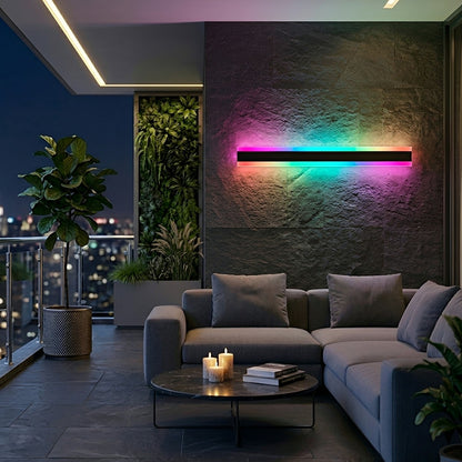 Waterproof Modern LED RGB Long Strip Outdoor Wall Light
