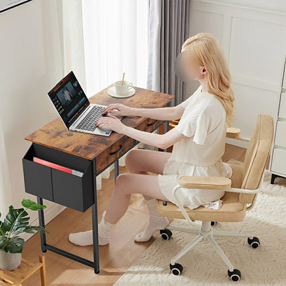 55" Computer Desk with 6 Drawers - for Home Office - Flyachilles