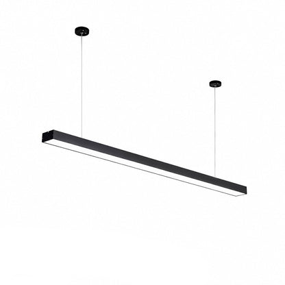 6 Set Minimalist Black LED Office Hanging Linear Light - Flyachilles