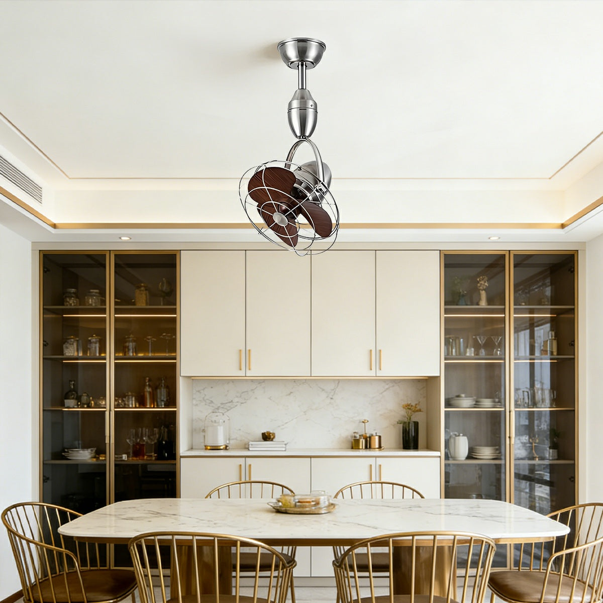 Rustic Modern Swing Rotation 6-Speed Reverse Ceiling Fan