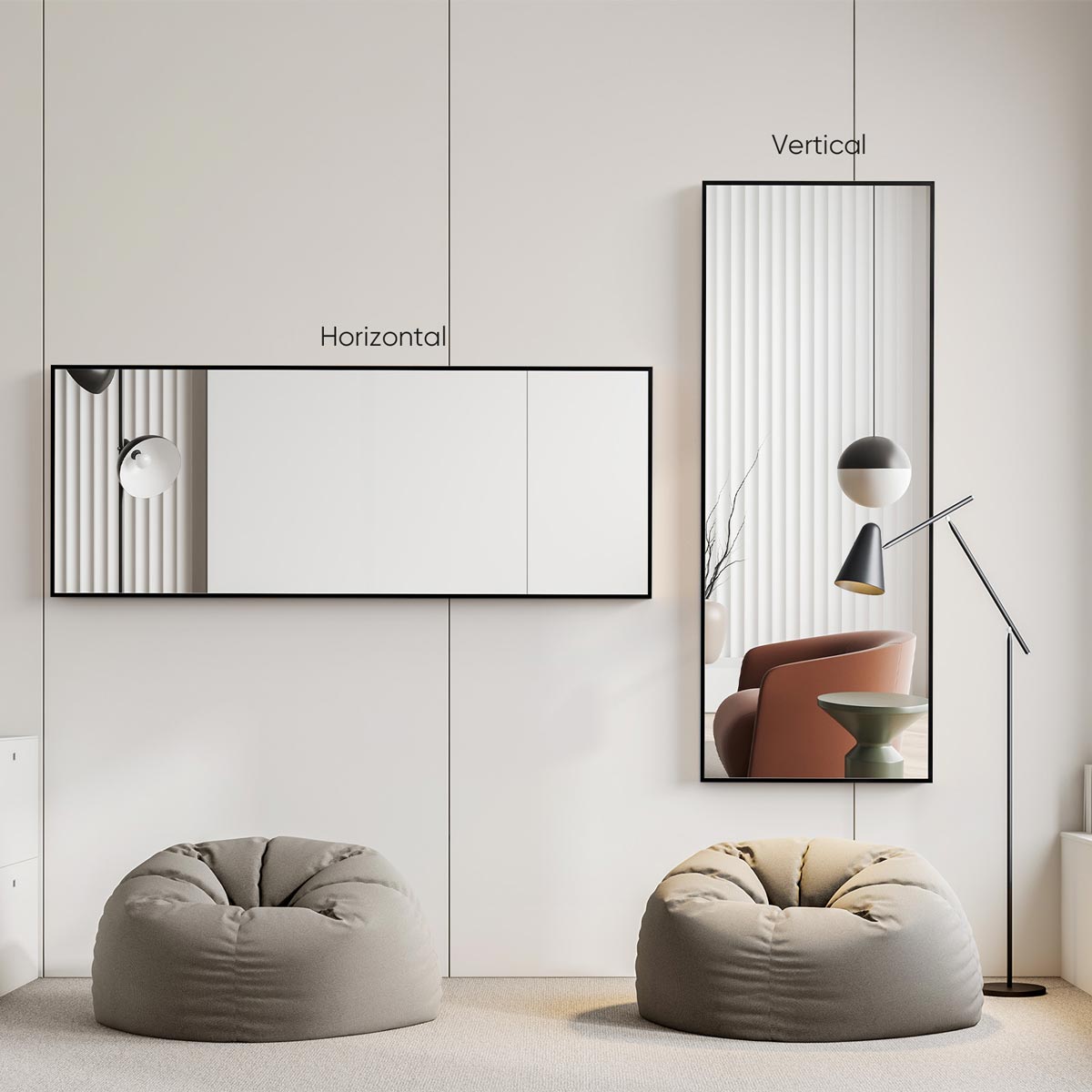 71"x26" Large Full Body Floor Mirror Standing Wall Mirror - Flyachilles