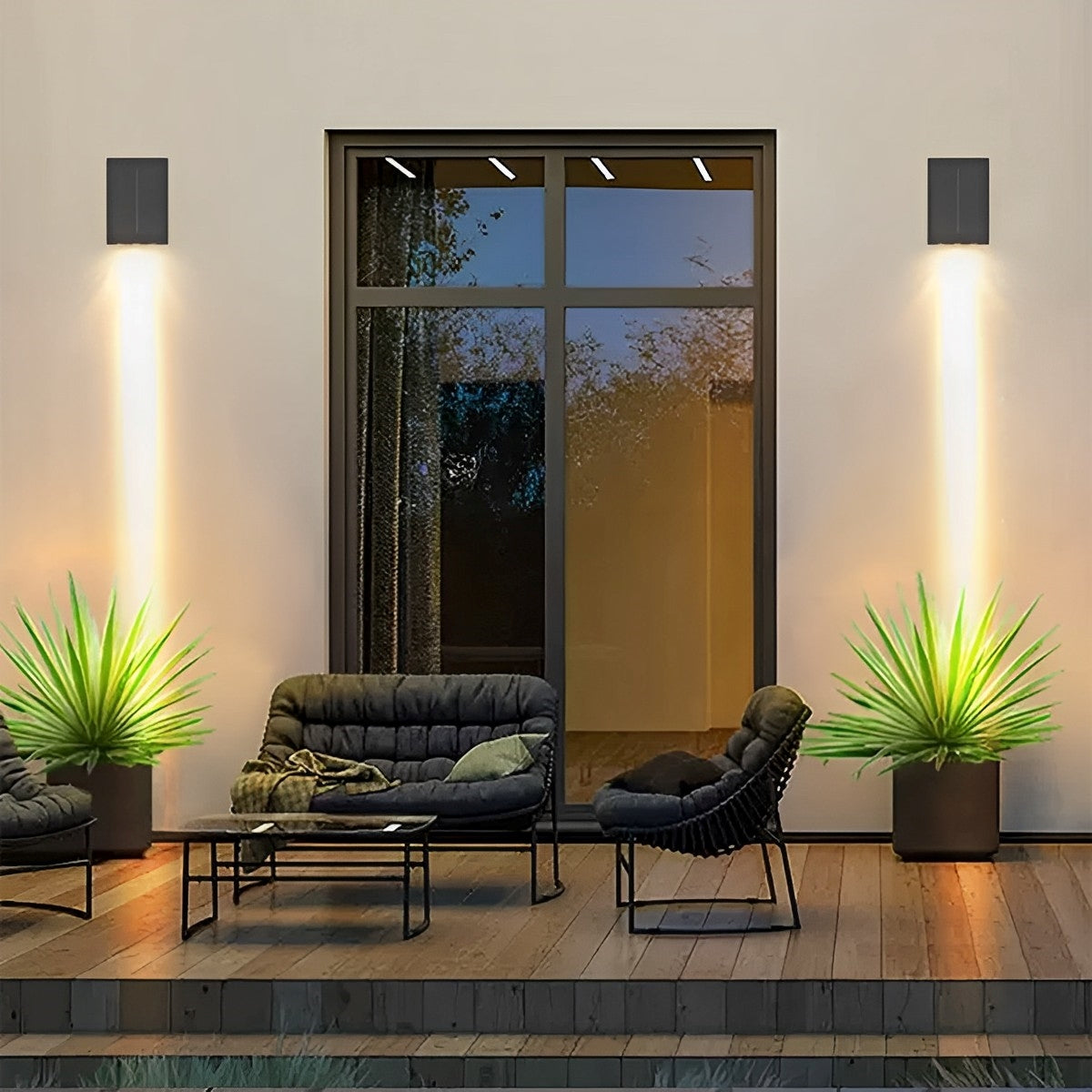 Modern Waterproof Up and Down LED Outdoor Wall Sconces