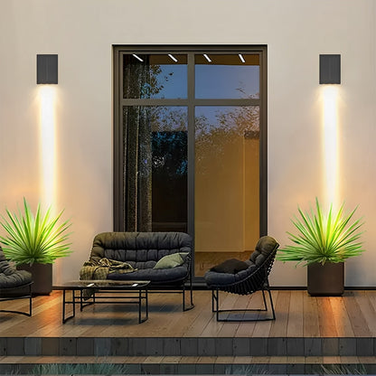 Modern Waterproof Up and Down LED Outdoor Wall Sconces