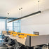 Black Modern Minimalist Linear LED Long Strip Office Ceiling Pendant Lights - Flyachilles