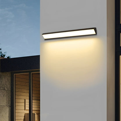Black Waterproof Outdoor LED Strip Lights Porch Light Exterior Wall Lights - Flyachilles