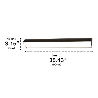 Black Waterproof Outdoor LED Strip Lights Porch Light Exterior Wall Lights - Flyachilles