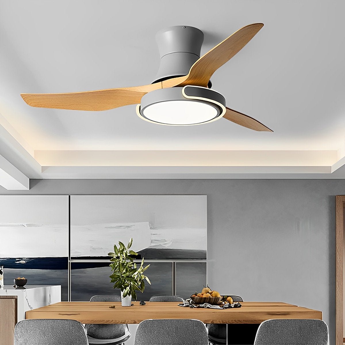 Ceiling Fan with Lights Remote Control Reversible - Flyachilles