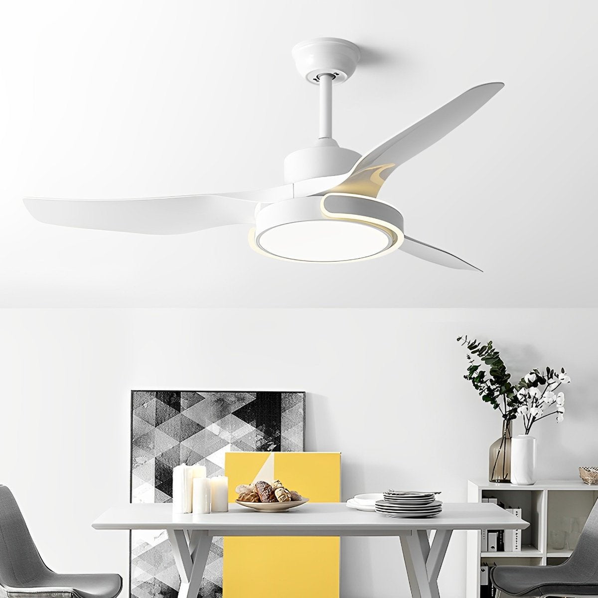 Ceiling Fan with Lights Remote Control Reversible - Flyachilles