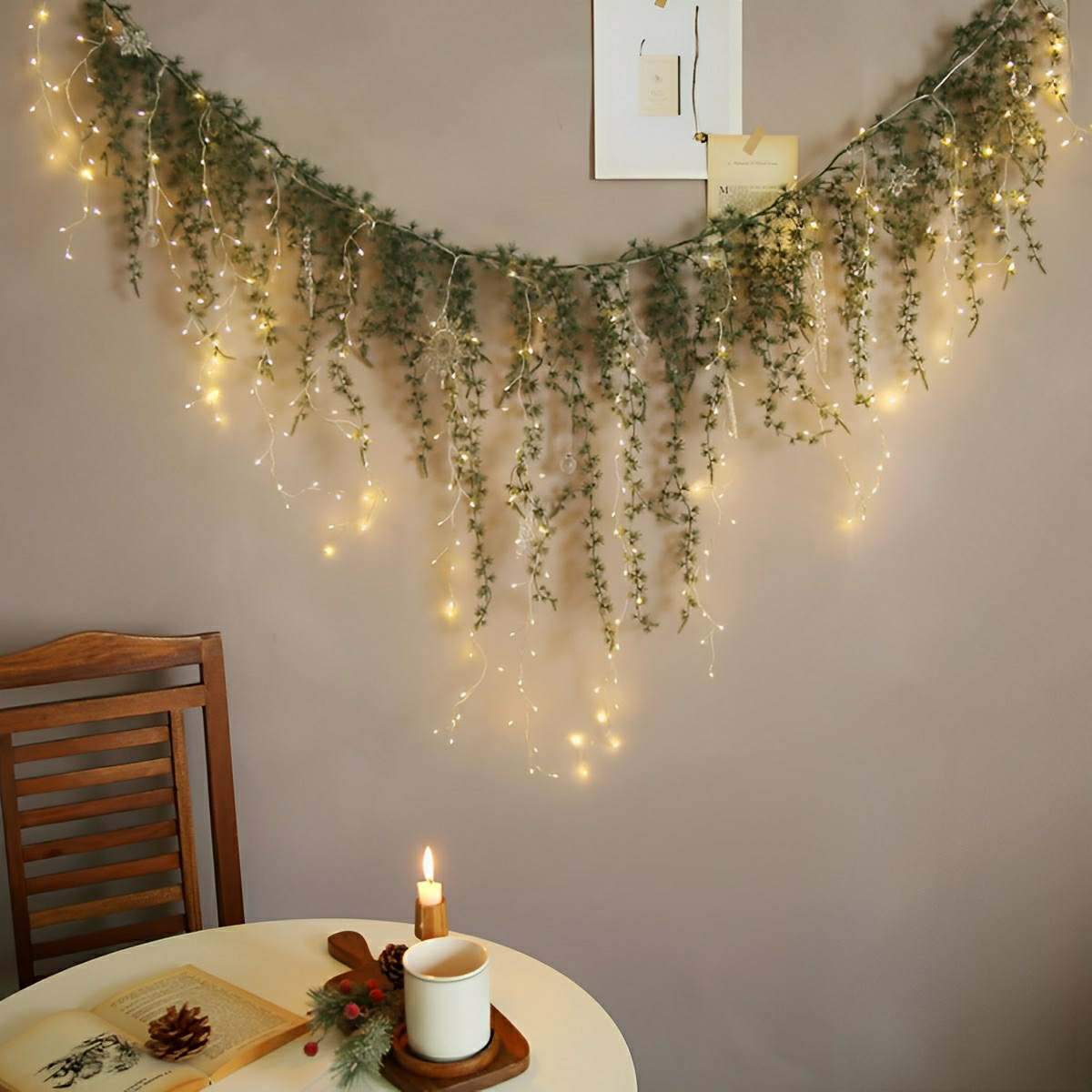 Christmas 360 LED Rattan Curtain Lights Background Decor - Flyachilles