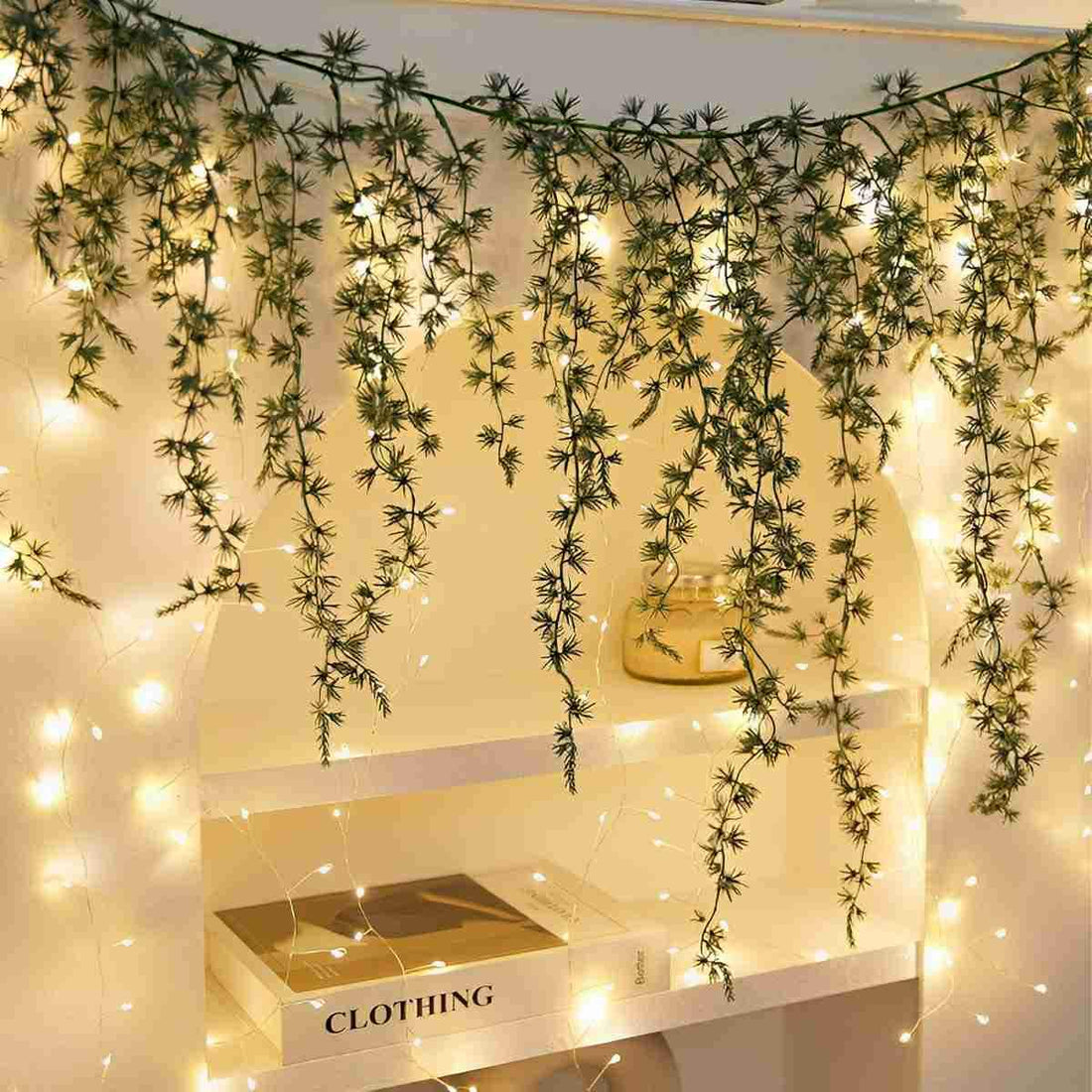 Christmas 360 LED Rattan Curtain Lights Background Decor - Flyachilles