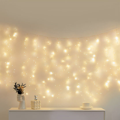 Christmas 360 LED Rattan Curtain Lights Background Decor - Flyachilles