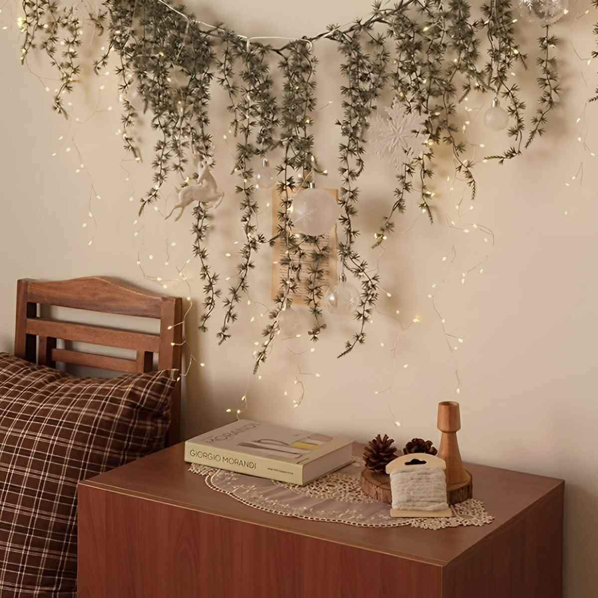 Christmas 360 LED Rattan Curtain Lights Background Decor - Flyachilles