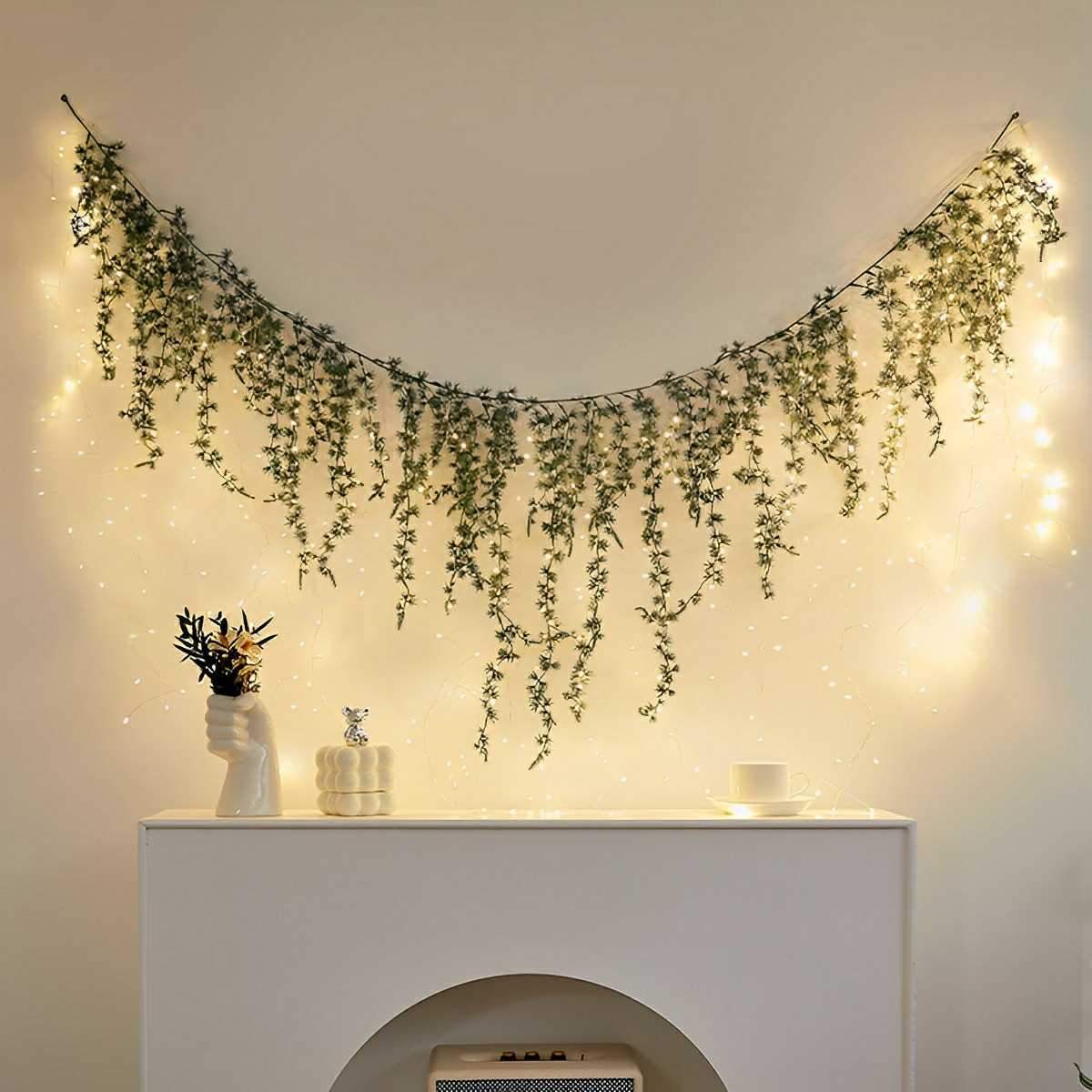Christmas 360 LED Rattan Curtain Lights Background Decor - Flyachilles