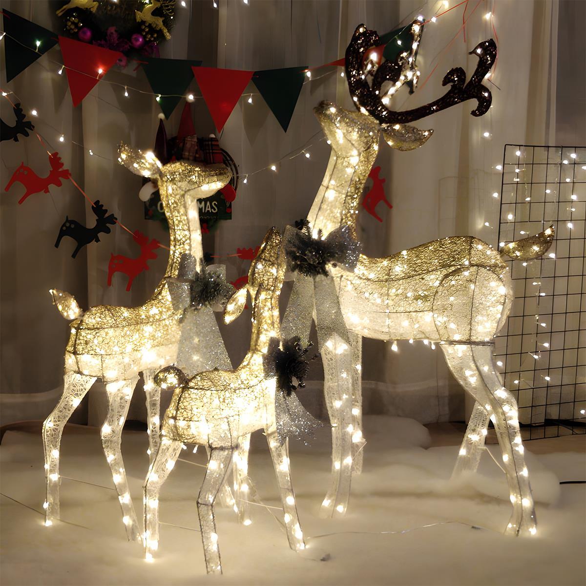Christmas Elk Plug In Luminous Decor Light Ornaments - Flyachilles